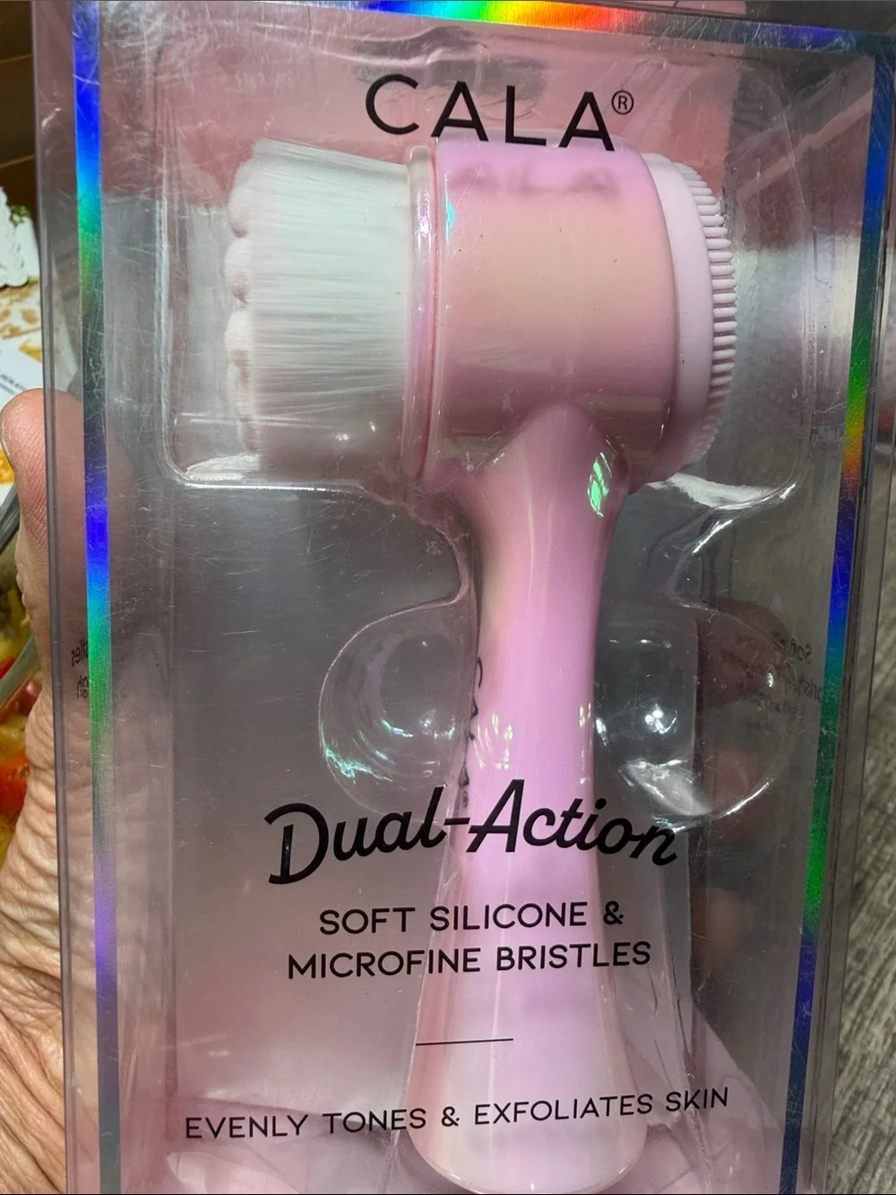 🌻5 for $30🌻 Cala Dual-Action Pink Facial Cleansing Brush